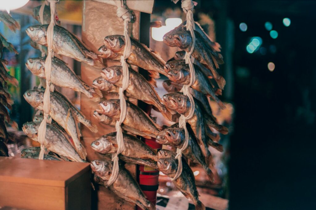 brown fish on brown wooden table